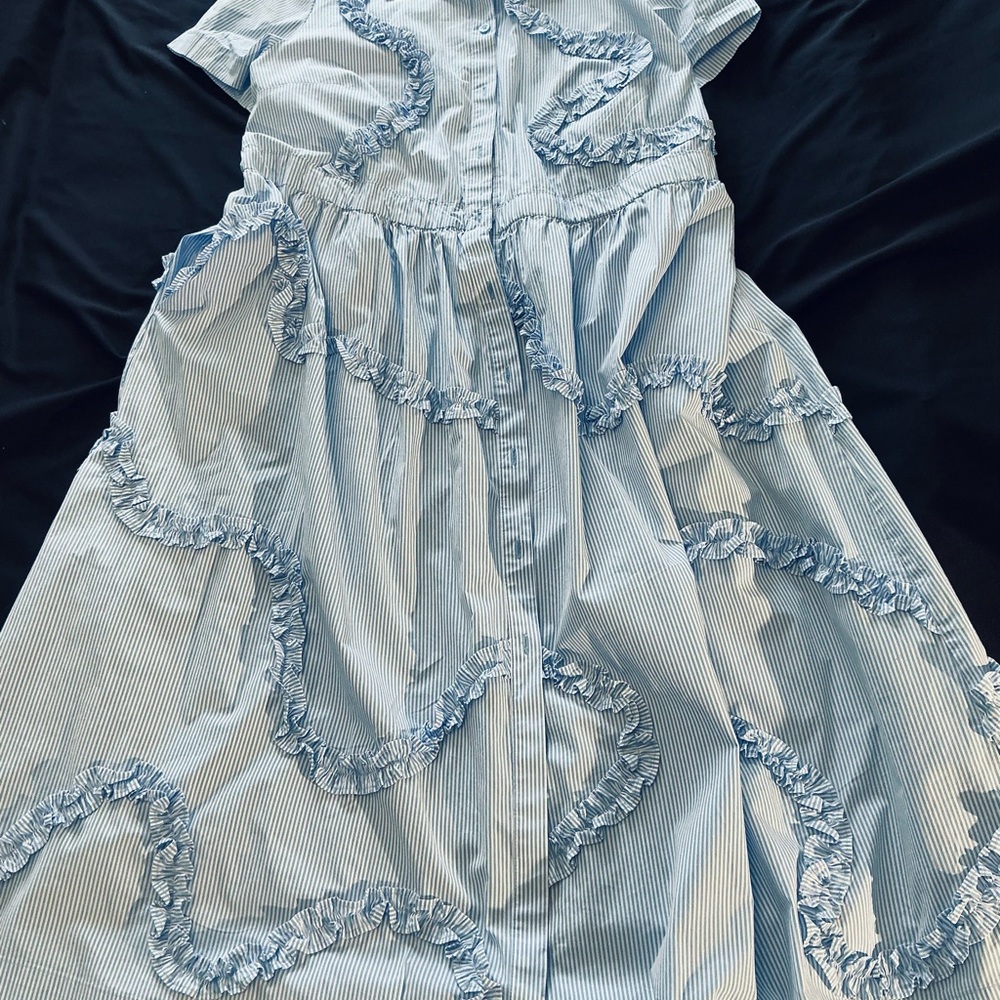 Kate Spade Blue and White Striped Dress